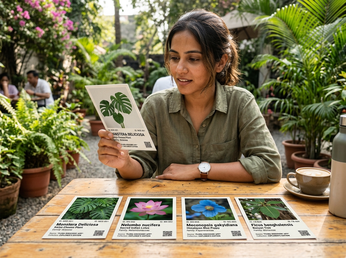 Collectible Botanical Specimen Cards in PlantGo